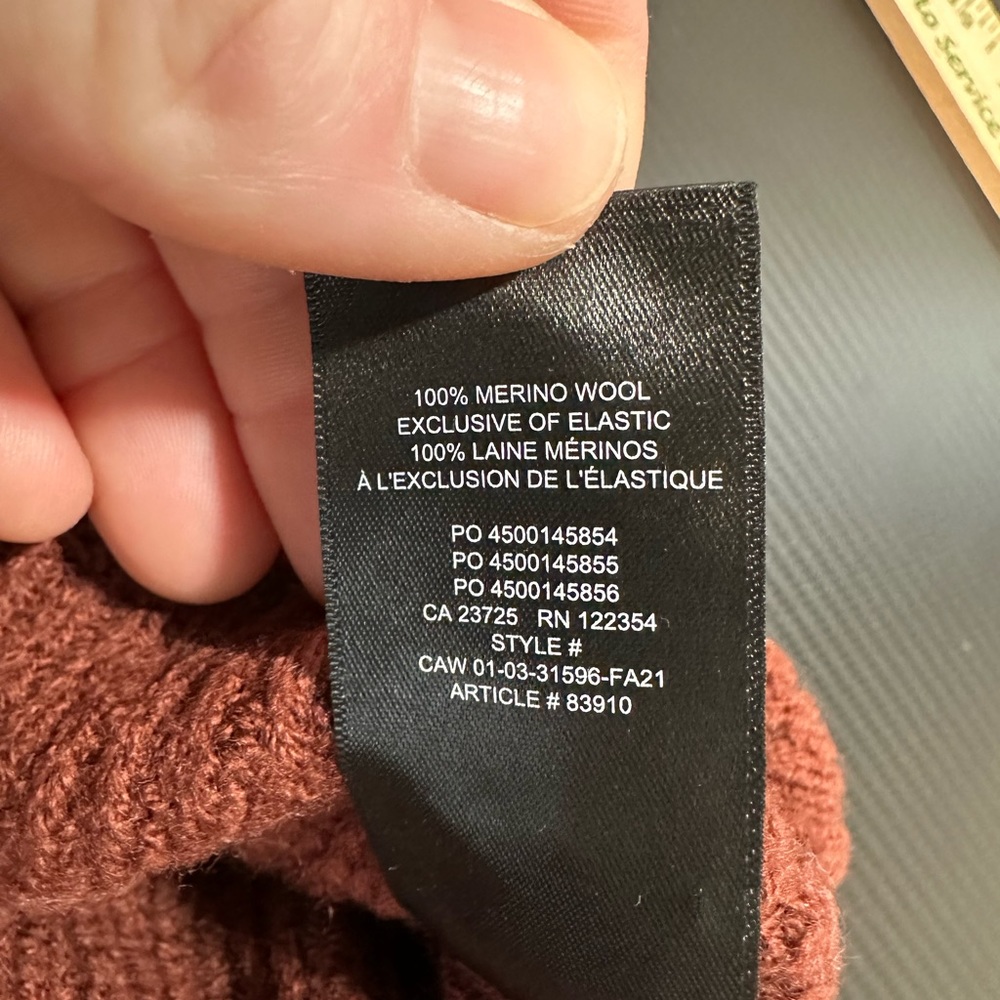 Babaton Red Wool Mock Neck Structured Sweater Ves… - image 4